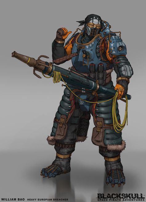 ArtStation - Blackskull: Europian Pirates, William Bao Sci Fi Pirate, Space Pirates, Sci-fi Armor, Pirate Art, Pirate Adventure, Thermal Energy, Space Fantasy, Alien Concept, Space Pirate