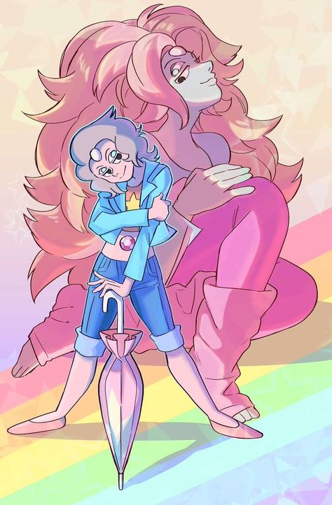 Steven Universe Fusion, Steven Universe Wallpaper, Steven Universe Memes, Steven Universe Characters, Steven Universe Comic, Steven Universe Gem, Rainbow Quartz, Steven Universe Fanart, Love Rainbow