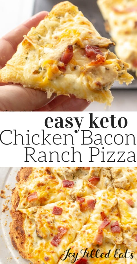 Chicken Bacon Ranch Pizza - Keto, Low Carb, Gluten-Free Keto Chicken Bacon Ranch, Keto Chicken Bacon, Bacon Ranch Pizza, Coconut Flour Pizza Crust, Ranch Pizza, Chicken Cheddar, Chicken Bacon Ranch Pizza, Pizza Parlor, Local Pizza