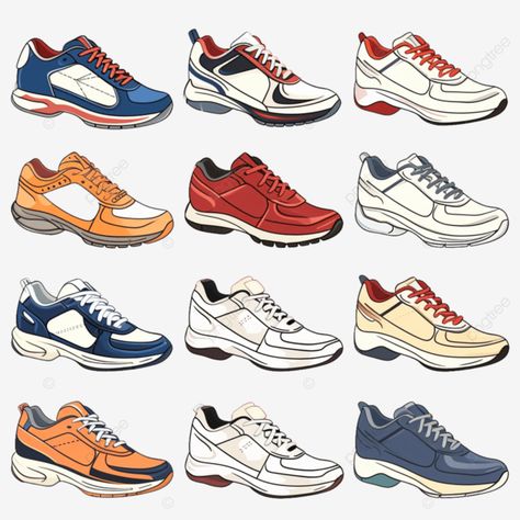 set of shoes sneaker drawing vector sneakers drawn in a sketch style bundling trainers template il Trainers Drawing, Sneaker Drawing, Sneakers Sketch, Sneakers Drawing, Shoes Png, Drawing Shoes, Sketchers Shoes, Shoe Sketches, Drawing Vector