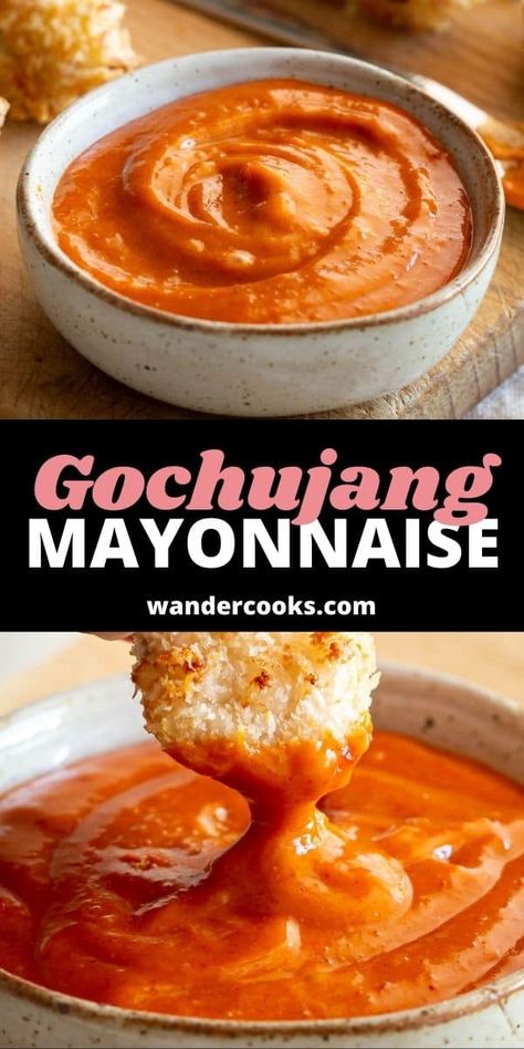 Gochujang Dipping Sauce, Che Recipe, Gochujang Recipe, Asian Dipping Sauce, Easy Korean Recipes, Spicy Dipping Sauce, Gochujang Sauce, Dipping Sauces Recipes, Homemade Condiments