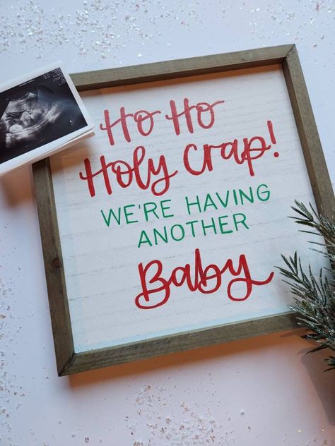 Christmas Announcement Pregnancy Baby 2, 4th Baby Announcement, 3rd Pregnancy Announcement, Baby Announcement Winter, Holiday Baby Announcement, 3rd Baby Announcement, Baby 2 Announcement, Second Baby Announcements, Christmas Pregnancy Reveal