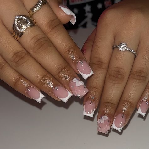 classy shorties 🎀🎀 - - - #pinknails #pink #prettynails #glossynails #frenchtipnails #frenchtips #shortnails #cutenails #simplenails #nails… | Instagram Acrylic Toe Nails, Hard Nails, Spring Nail Designs, Simple Gel Nails, Colored Acrylic Nails, Girly Acrylic Nails, French Tip Acrylic Nails, French Acrylic Nails, Classy Acrylic Nails