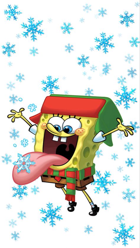 Creadora : @Andy_mishelle Baby Shark Christmas, Funny Christmas Wallpaper, Spongebob Christmas, Christmas Wallpaper Iphone Cute, Apple Images, Christmas Cutouts, Spongebob Wallpaper, Christmas Feeling, Cartoon Wallpaper Iphone