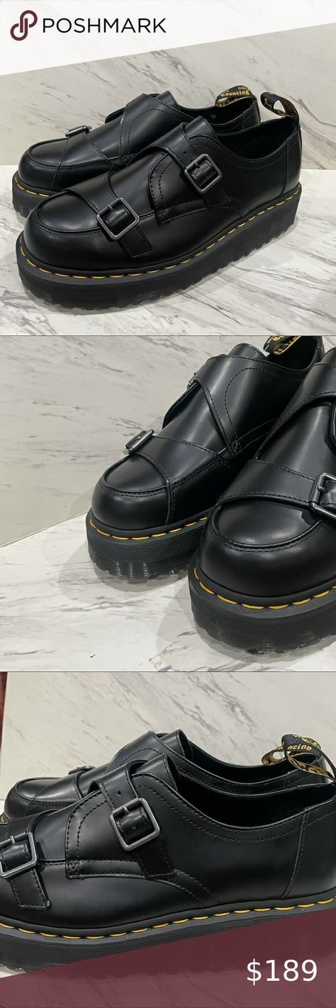 Dr. Martens Sidney Double Monk Leather Creepers The Creeper, Leg Work, The 50s, Creepers, Dr. Martens, Sperrys, Smooth Leather, Boat Shoes, Quad