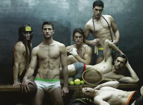 Why is the softball yellow? Modus Vivendi, Male Form, Men In Uniform, Versace Men, Ad Campaign, Me Time, Male Models, Eye Candy, Evolution