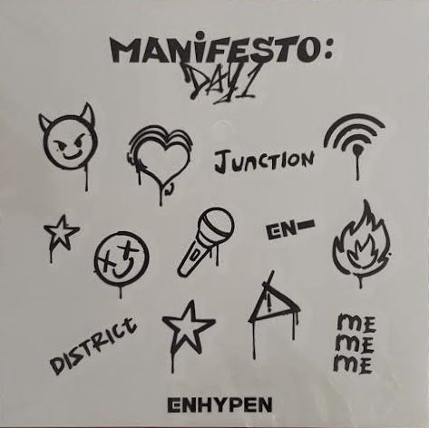 Ive Tattoo Ideas Kpop, Small Tattoos Kpop, Enhypen Fate Tattoo, Enhypen Inspired Tattoo, Enhypen Drawing Ideas, Enhypen Tatoos Ideas, Enhypen Tattoo Ideas, Ateez Tattoo Ideas, Enhypen Tattoo