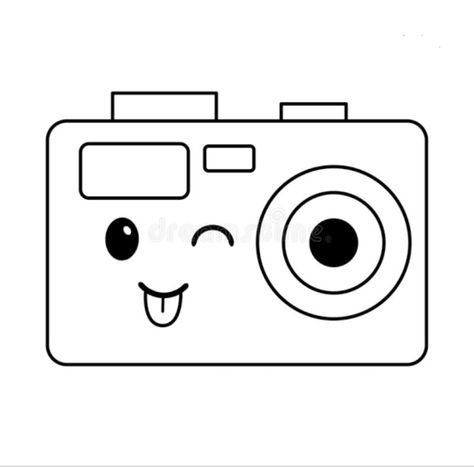 This camera is so cute Camera Drawing, Drawing Ideas, So Cute, Gaming Logos, ? Logo, Drawings, Art, Logos