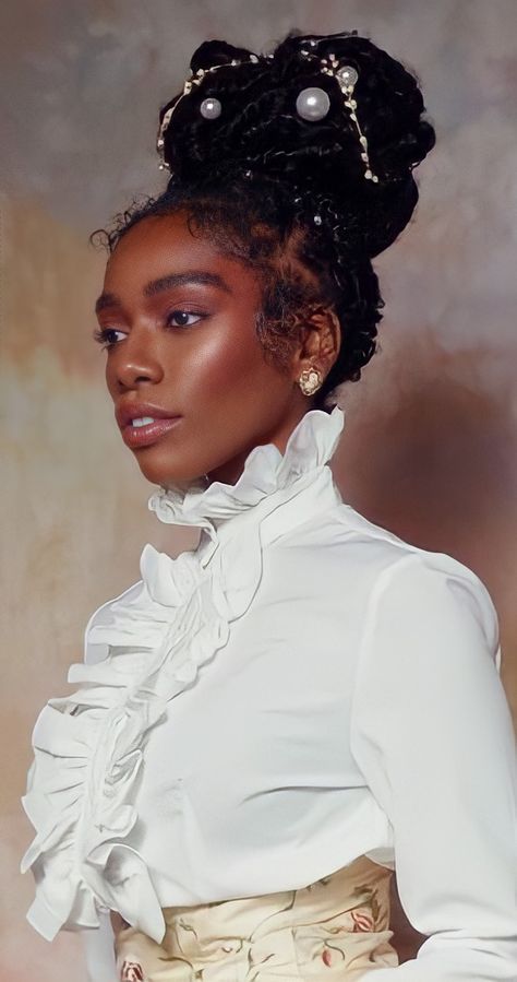 Victorian Makeup, Royal Hairstyles, Copacabana Palace, Victorian Hairstyles, Royal Aesthetic, Black Princess, Fantasy Hair, Black Femininity, Princess Hairstyles