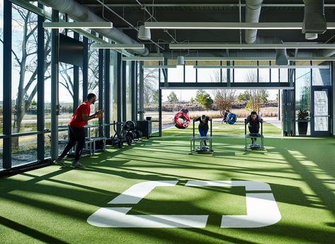 Piedmont Wellness Center — Hall + Merrick + McCaugherty Sports Training Facility, Modern Home Gym, Modern Gym, Commercial Farming, Gym Design Interior, Wellness Studio, Training Facility, Football Pitch, Sports Complex