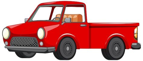 Old red truck on white background | Free Vector #Freepik #freevector #car-clipart #old-truck #car-illustration #vintage-truck Old Red Truck, Car Clipart, Truck Clipart, Car Illustration, Truck Car, Clipart Cartoon, Illustration Vintage, Vintage Truck, Red Truck