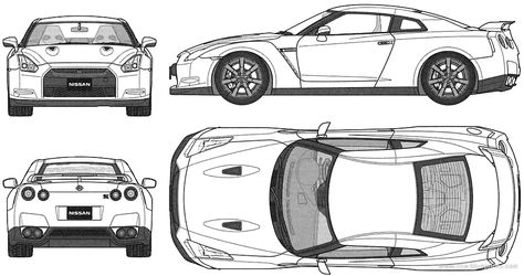 Nissan Gtr Skyline Drawing, Nissan Gtr Drawing, Nissan Skyline R34 Sketch, Nissan Skyline Gtr R34 Blueprint, Jdm Blueprint, Nissan Gtr 35, Skyline R35, Nissan Skyline R35, Nissan Sports Cars