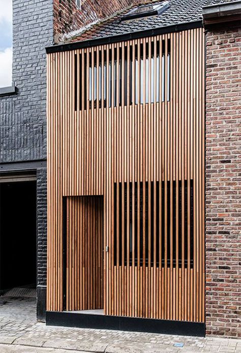 Top 7 Timber Kitchens We Found on Pinterest This Week| est living Wood Facade, Wooden Facade, Wooden Architecture, Wood Architecture, Wood Cladding, Pinterest Images, Timber Cladding, Exterior Cladding, Design Exterior