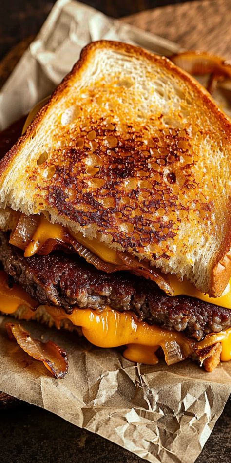 Copycat Whataburger Patty Melt [50 Minutes] - Chasety Copycat Whataburger Patty Melt, Copycat Whataburger, Food Truck Foods, Cheeseburger Grilled Cheese, Whataburger Patty Melt, Texas Burger, Patty Melt Recipe, Trending Food, Patty Melt