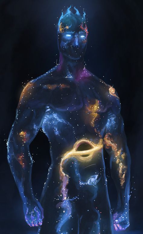 Energy Being Concept Art, Cosmic Character Design, Celestial Beings Art, Galaxy Person, Cosmic Superhero, Cosmic Human, Law Of Attraction Aesthetic, Attraction Aesthetic, Cosmic Creature