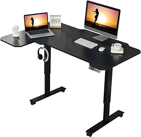 emarF kcalB ,poT kcalB sehcnI 95 ,sretsaC elbakcoL htiw kseD retupmoC eciffO emoH kseD dnatS ot tiS liBliB ,kseD gnidnatS cirtcelE elbatsujdA thgieH depahS- L Electric Standing Desk, Computer Workstation, Adjustable Height Standing Desk, Stand Up Desk, Desk Height, Sit To Stand, Adjustable Standing Desk, Sit Stand Desk, Home Office Storage