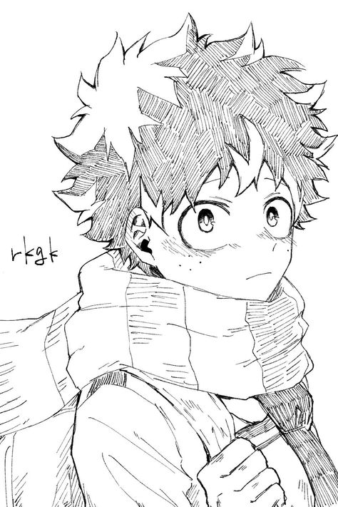 Easy Manga Drawings, Deku Icon, Cool Sketches, Coloring Book Art, Anime Eyes, Hero Academia Characters, Anime Sketch, Cool Stickers, Izuku Midoriya