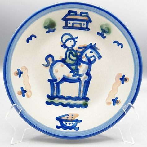 Hadley Pottery, Pretty Dishes, A Pony, Country Scenes, Stoneware Pottery, Beach Scenes, China Dinnerware, Kid Stuff, Trinidad