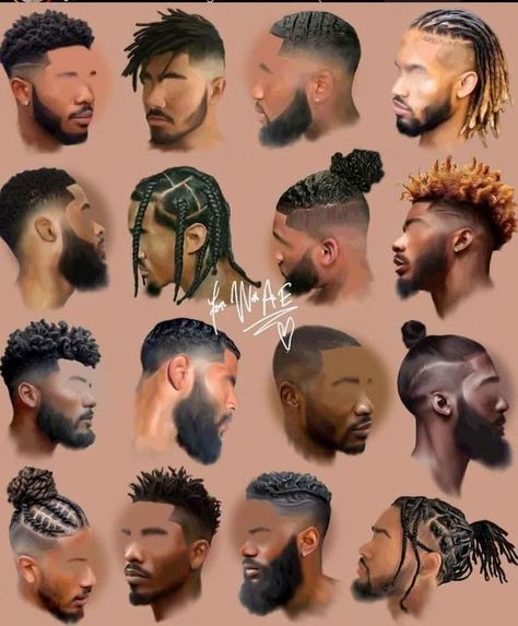 Black Hair Men, Mens Twists, Afro Hair Drawing, Vtuber Ideas, Cornrow Styles For Men, Mens Twists Hairstyles, Practice Painting, Afro Hairstyles Men, Cornrow Styles