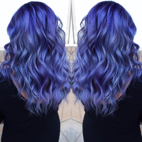 Periwinkle Hair, Pravana Vivids, Hair Color Purple, Hair Help, Light Blonde, Modern Salon, Bright Light, Purple Hair, Dark Hair