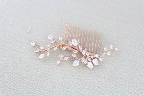 Gold Wedding Hair Piece, Gold Bridal Hair Accessories, Gold Hair Comb Wedding, Gold Bridal Hair Comb, Gold Hair Comb, Hair Comb Bridal, Hair Comb Accessories, Hair Accessories Boho, Crystal Headpiece