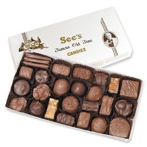 Sees candies. Assorted chocolates and caramels. No nuts or coconut. Check! Sees Candies, Box Of Chocolates, Chocolate Assortment, Chocolate Shop, Electronic Gifts, Favorite Candy, Candy Store, Recipe For Mom, Chocolate Gifts