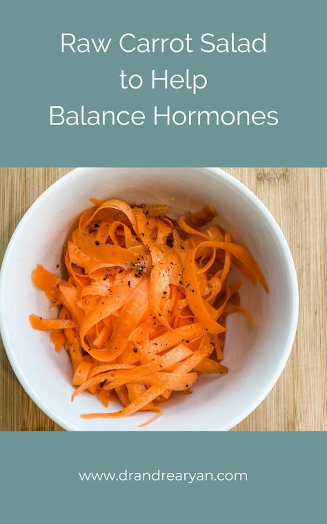 Raw Carrots For Hormones, Estrogen Carrot Salad, Raw Carrot Salad For Hormones, Carrot Salad For Hormones, Raw Carrot Salad, Cooking With Essential Oils, Easy Clean Eating Recipes, Pickled Carrots, Detox Salad