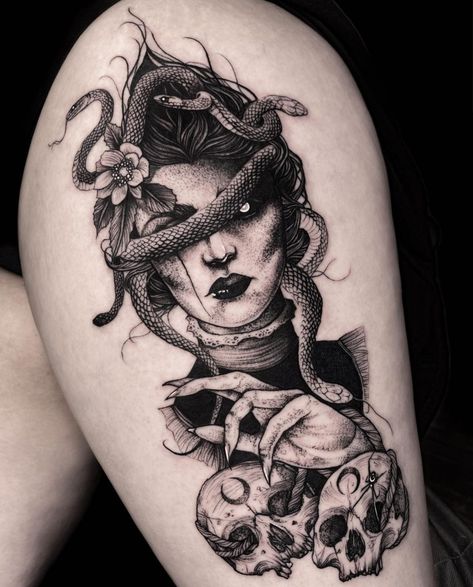 Salem Tattoo, Dark Tattoos, Tattoo Beautiful, Tattoo Ideas Unique, Wicked Tattoos, Men Tattoo, Creepy Tattoos, Gothic Tattoo, Tattoo Women