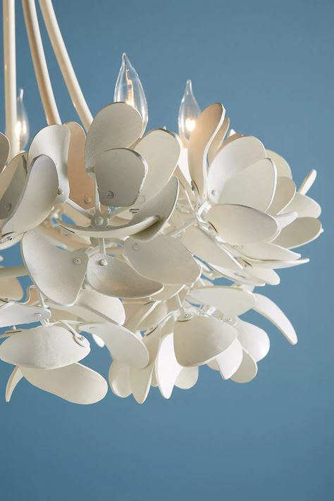 Magnolia Chandelier | Anthropologie Magnolia Chandelier, Nyc Living Room, Handmade Chandelier, Flower Chandelier, Bedroom Styling, Porcelain Jewelry, Diy Lamp, Design Lighting, Lighting Inspiration