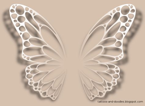 white ink butterfly tattoo - Google Search White Ink Butterfly Tattoo, Butterfly Wings Tattoo, Butterfly Wing Tattoo, Ink Butterfly, Butterfly Back Tattoo, Butterfly Outline, Wing Tattoo Designs, Tattoo Butterfly, Wing Tattoo