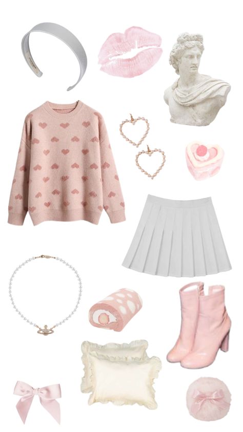 #outfitinspo #lovecore #pink Dark Lovecore Outfit, Lovecore Fits, Pink Lovecore Outfit, Lovecore Fashion Aesthetic, Lovecore Outfits, Lovecore Aesthetic Outfit, Lovecore Fashion, Lovecore Aesthetic, Church Fits