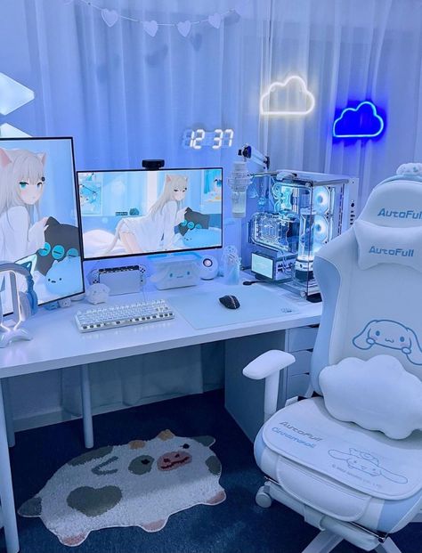 🎮✨ Level up your gaming experience with PureAura's Cinnamoroll Gaming Setup! 🌈💖 Immerse yourself in the adorable world of Cinnamoroll while conquering virtual realms. Transform your space into a Kawaii haven of entertainment.

Follow @purejoykawaii for more gaming delights! Which game would you conquer with this setup?

Tag a friend who'd love to join the gaming adventure! #PureAuraGamingMagic #CinnamorollSetup #KawaiiGaming #GamerDreams #PureJoyEssentials #AdorableGamingStation 🌟🕹️ Kawaii Gaming Setup Blue, White And Blue Gaming Setup, Blue And White Gaming Setup, Cinnamoroll Gaming Setup, Pastel Blue Gaming Setup, Cinnamoroll Setup, Blue Gaming Setup Aesthetic, Light Blue Gaming Setup, Blue Pc Setup