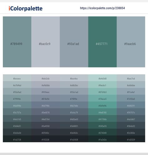 Colors included in this palette similar to Dark Slate Gray, Dark Slate Gray and Light Slate Gray, Faded Jade, Gray, Gull Gray, Juniper, Light Slate Gray, Light Slate Gray and Dark Slate Gray, Light Slate Gray and Light Slate Gray, Light Slate Gray and Light Steel Blue, Light Steel Blue, . Download color palette as Pdf, Adobe swatch and more. Juniper Color Palette, Yellow Palette, Hex Color Palette, Pastel Color Schemes, Yellow Colour Scheme, Light Steel Blue, Red Colour Palette, Grey Color Palette, Color Palette Pink