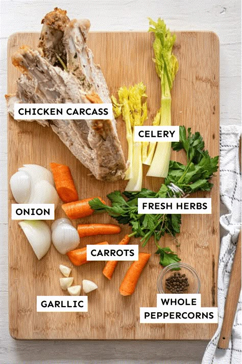 Use a leftover chicken carcass, veggies, fresh herbs, and seasonings to make this simple broth on the stovetop or in the slow cooker or Instant Pot. #broth #chicken Instant Pot Broth, Slow Cooker Chicken Broth, Beef Taco Pasta, Turkey Stock Recipe, Chicken Bone Broth Recipe, Canning Pantry, Homemade Chicken Broth, Make Chicken Broth, Slow Cooker Mexican