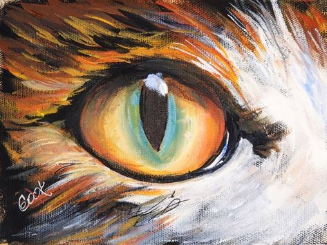 40 minute Busy Artist Sure Fire Tip to Paint Better Cat Eyes a YouTube Acrylic Painting Tutorial by Ginger Cook Cat Design Art, Ginger Cat Art, Fancy Painting, Lion Canvas Painting, Cats Art Drawing, Acid Art, Painting Cat, Oil Pastel Paintings, Pastel Paintings