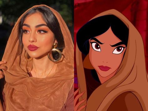 Personas que tienen un doppelgänger de películas animadas Disney Princess Makeup, Halloween Costumes 2022, Disney Characters Costumes, Princess Halloween, Anime Cosplay Makeup, Princess Halloween Costume, Cartoon Cosplay, Round Of Applause, Cartoon Costumes