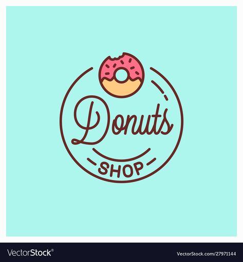 Doughnut Business, Logo Design Food, Donuts Shop, Food Donut, Donut Logo, Easy Donut Recipe, Business Name Ideas, Cupcake Logo, Bakery Sign