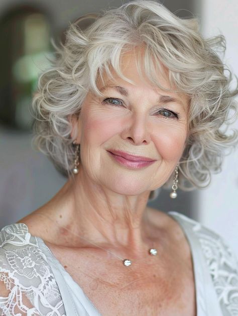 Hair Styles For Women Over 70, Quick Cute Hairstyles, Youthful Haircuts, Men Over 60, Haircuts For Women Over 70, Hairstyles For Boys, Grey Curly Hair, Flattering Hairstyles