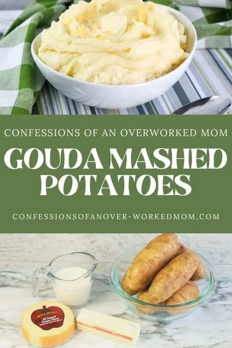 If you are looking for Gouda Mashed Potatoes, these gouda potatoes are the perfect side dish. Try my smoked gouda mashed potatoes today. Gouda Potatoes, Gouda Mashed Potatoes, Gouda Recipe, Maple Glazed Carrots, Smoked Gouda Cheese, Mashed Potatoes Recipe, Creamy Recipes, Creamed Potatoes, Smoked Gouda