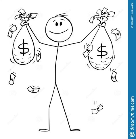 Success Drawing Ideas, Cartoon Globe, Bags Of Money, Money Vector, Cartas Ideas, Figure Illustration, Bullet Journal Work, Funny Stick Figures, Money Activities