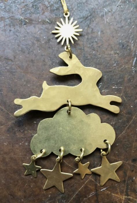 Brass Sheet, Organic Forms, Hammered Brass, Tropical Party, Fine Craft, Metal Crafts, Women Artisans, How To Make Ornaments, Yule