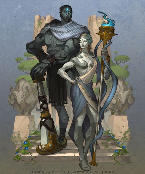 Elemental Monster, African Goddesses, Winter Court, Kingdoms Of Amalur, Stylized Art, Darkest Dungeon, Fantasy Races, Dungeons And Dragons Characters, Character Inspo