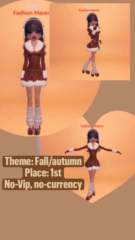 Dress to impress Fall/ Autumn themed outfit, first place, no vip, no currency! #pin #dti #roblox #dresstoimpress #hopethishelped Fall Festival Outfit, Vip Dress, Festival Theme, Aesthetic Roblox Royale High Outfits, Fall Dress Outfit, Game Themes, Autumn Dress, Fashion 2024, Themed Outfits