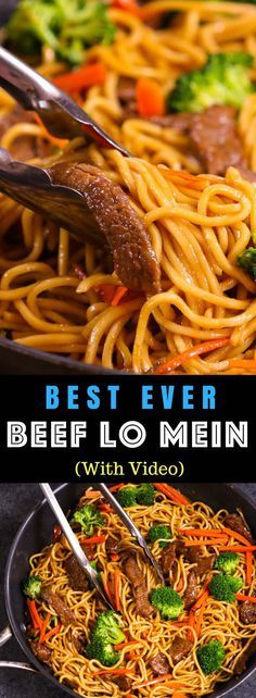 Broccoli Sesame, Beef Lo Mein Recipe, Beef Lo Mein, Garlic Carrots, Carrots Broccoli, Lo Mein Noodles, Garlic Beef, Chinese Chicken Recipes, Food Tips And Tricks