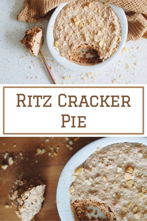 Ritz Cracker Pecan Pie, Ritz Cracker Pie Recipe, Ritz Pie, Ritz Cracker Pie, Ritz Cracker Candy, Ritz Cracker Dessert, Mock Apple Pie, Cracker Dessert, Ritz Cracker Recipes