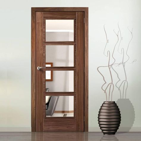 Main Door With Glass Design, Door Design With Glass And Wood, Glass Door With Wooden Frame, Jaali Door Design Wooden, Jali Door Design Modern, Jaali Door, Wood Door With Glass, Oak Doors With Glass, Safety Door Design