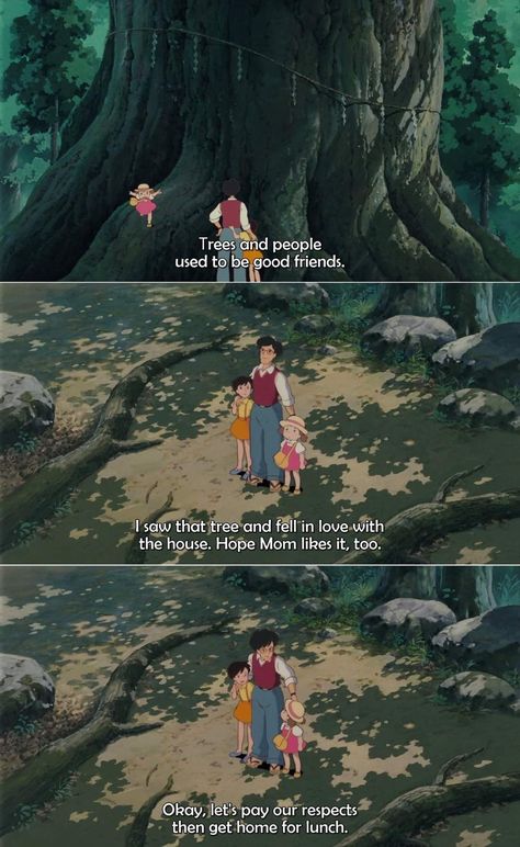 My Neighbor Totoro (1988), dir. Hayao Miyazaki My Neighbor Totoro Quotes, Totoro Quotes, Hayao Miyazaki Movies, Different Kinds Of Love, Neighbor Totoro, Movie Moments, Studio Ghibli Movies, Nothing To Fear, Ghibli Movies