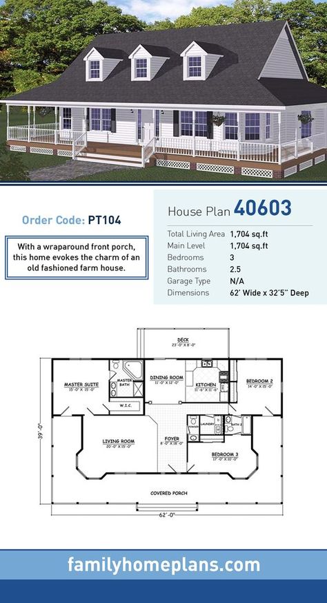 3 Bedroom Ranch Floor Plans Levels, Farm House Plans, Small Farmhouse Plans, Southern Style House Plans, Homestead House, House Planning, Farmhouse Floor Plans, Ranch House Plan, Southern House Plans