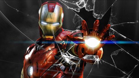 Iron Man Wallpaper HD #1 Wallpaper Avengers, Iron Man Cartoon, Iron Man Hd Wallpaper, Broken Screen Wallpaper, Arc Reactor, Iron Man Wallpaper, Iron Man Avengers, Wallpaper Images Hd, Iphone Wallpaper Hipster