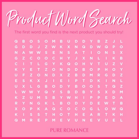 Social Shareables & Assets – Pure Romance Pure Romance Games, Pure Romance Consultant Business, Pure Romance Party, Pure Romance Consultant, Romances Ideas, Facebook Cover Images, Interactive Posts, Virtual Party, Word Find